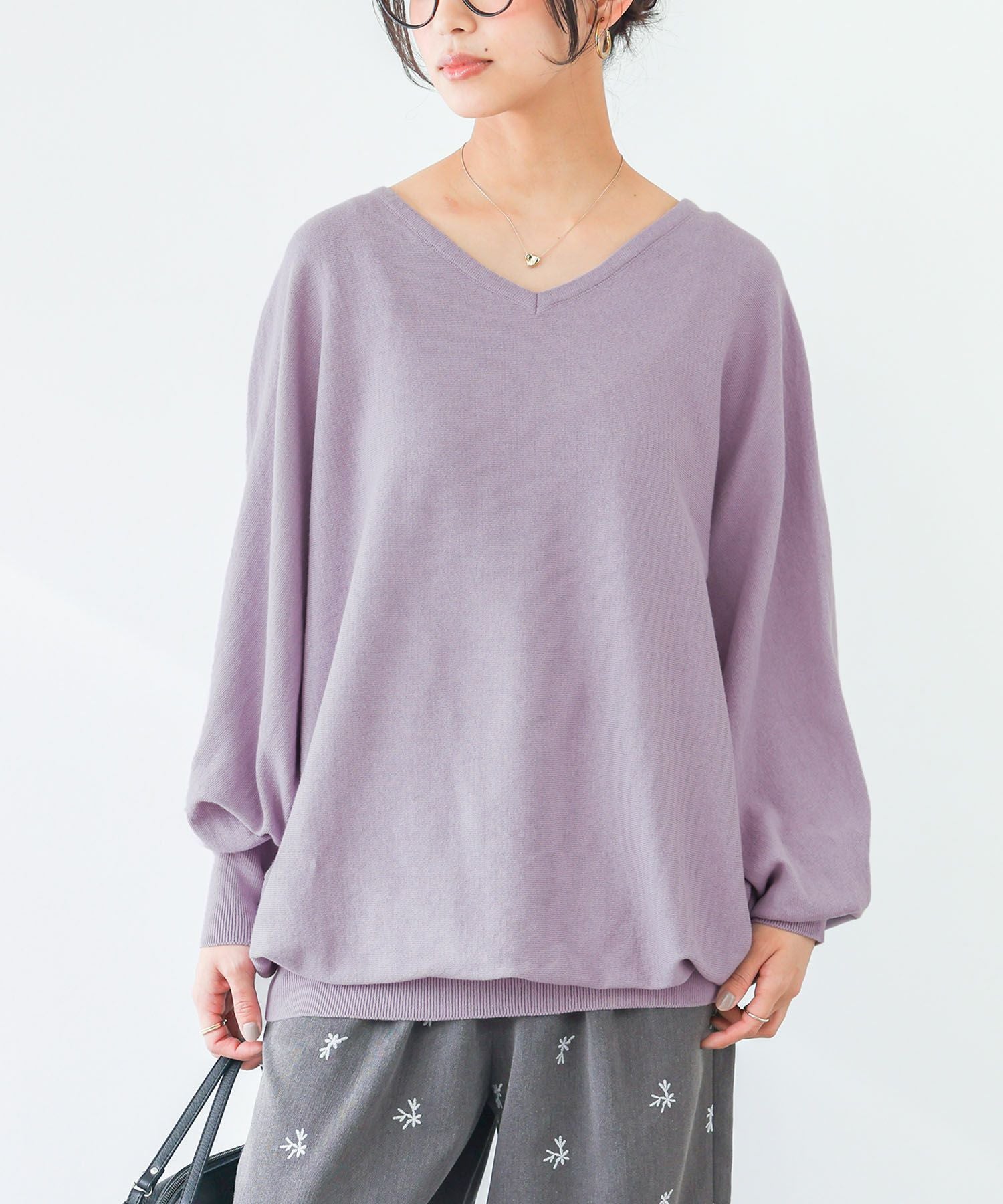 専用！新品UngridＶネックドルマンカットトップス♡ 楽天市場】ドルマンニット レディース トップス ニット 長袖 ボート