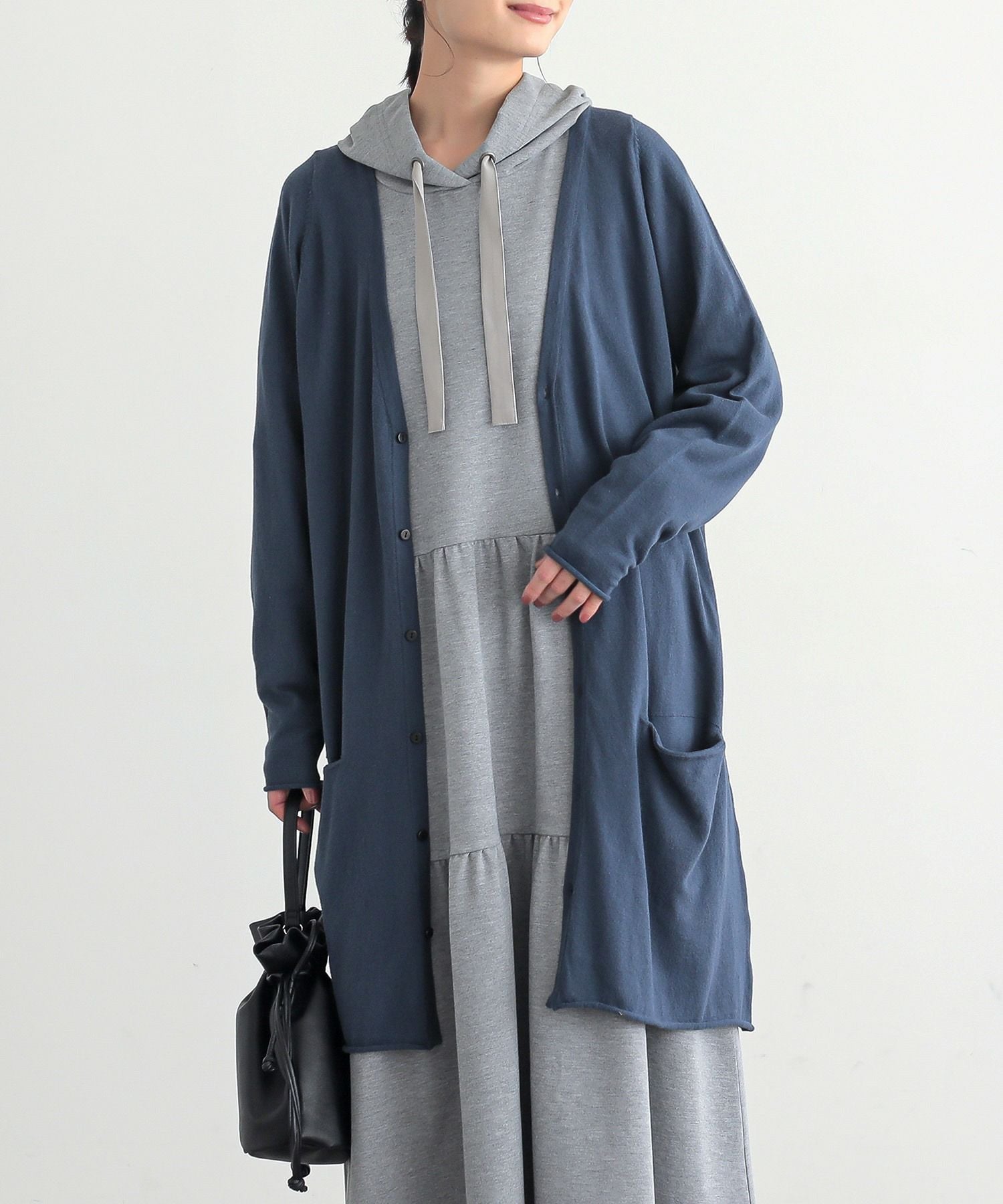 n'OrLABELロングカーディガン』