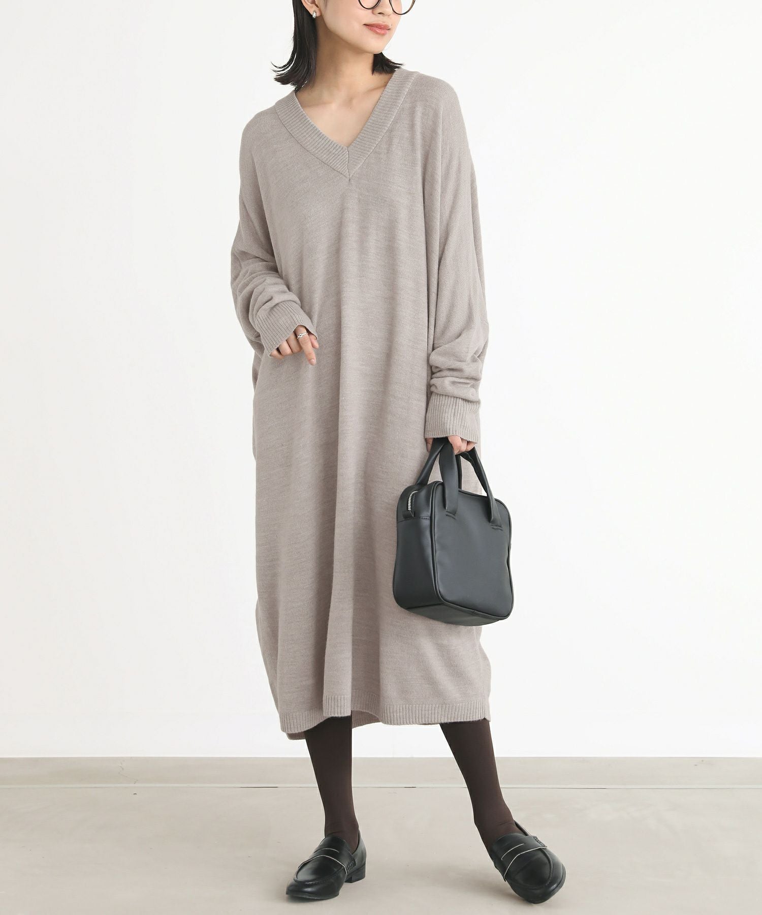 新品未使用タグ付き.Vネックロングニット レイヤードVネックロングニット | ファッション通販サイト NUGU