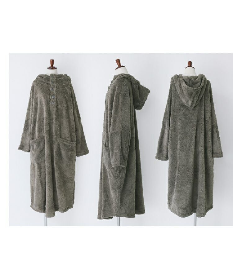 n'OrLABELモコモコふわふわの着る毛布』