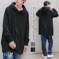 nOrLABEL(ノアールレーベル)洗練フード付きデザインジャケット