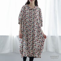 somari imagination(ソマリイマジネーション)アンティークフラワーシャツワンピース