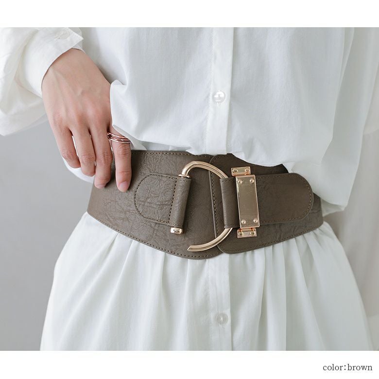 n'OrLABELDバックルデザインベルト』レディースファッション通販