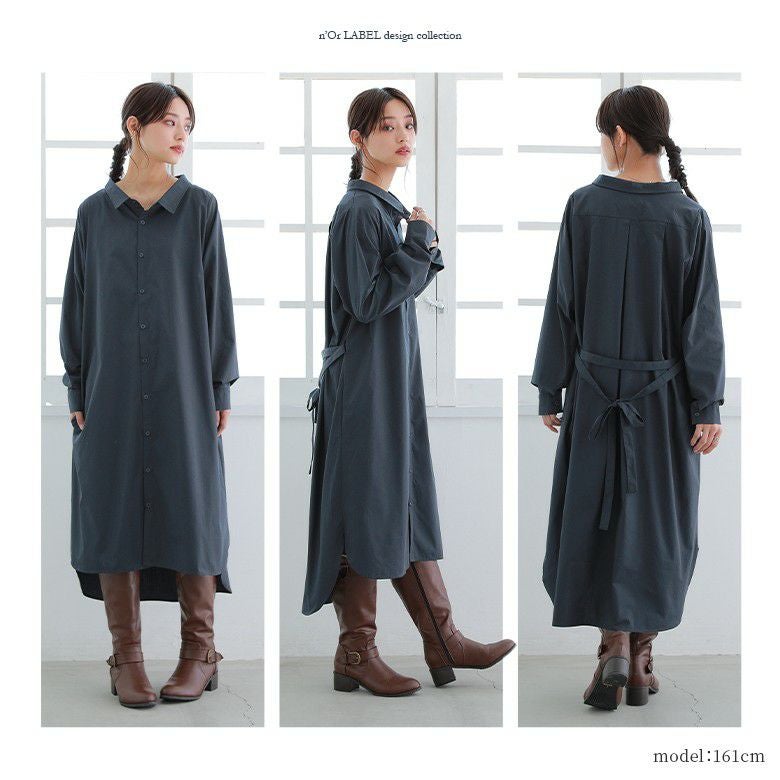 シンプルシャツワンピース n'OrLABELシンプルシャツワンピース』