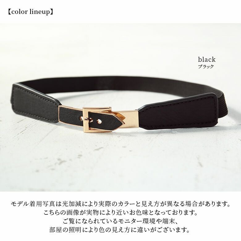 ゴールドバックルブラウジングベルト』