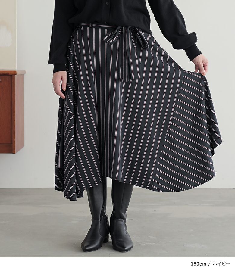 n'OrLABELクラシカルストライプスカート』レディースファッション通販