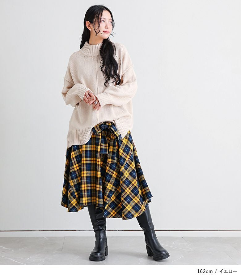 n'OrLABELクラシカルチェックスカート』レディースファッション通販