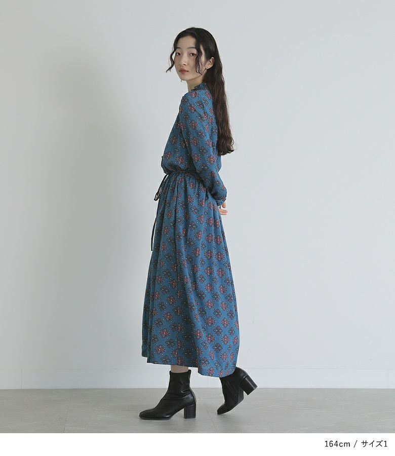 somari imaginationフリル×レトロデザインロングワンピース』
