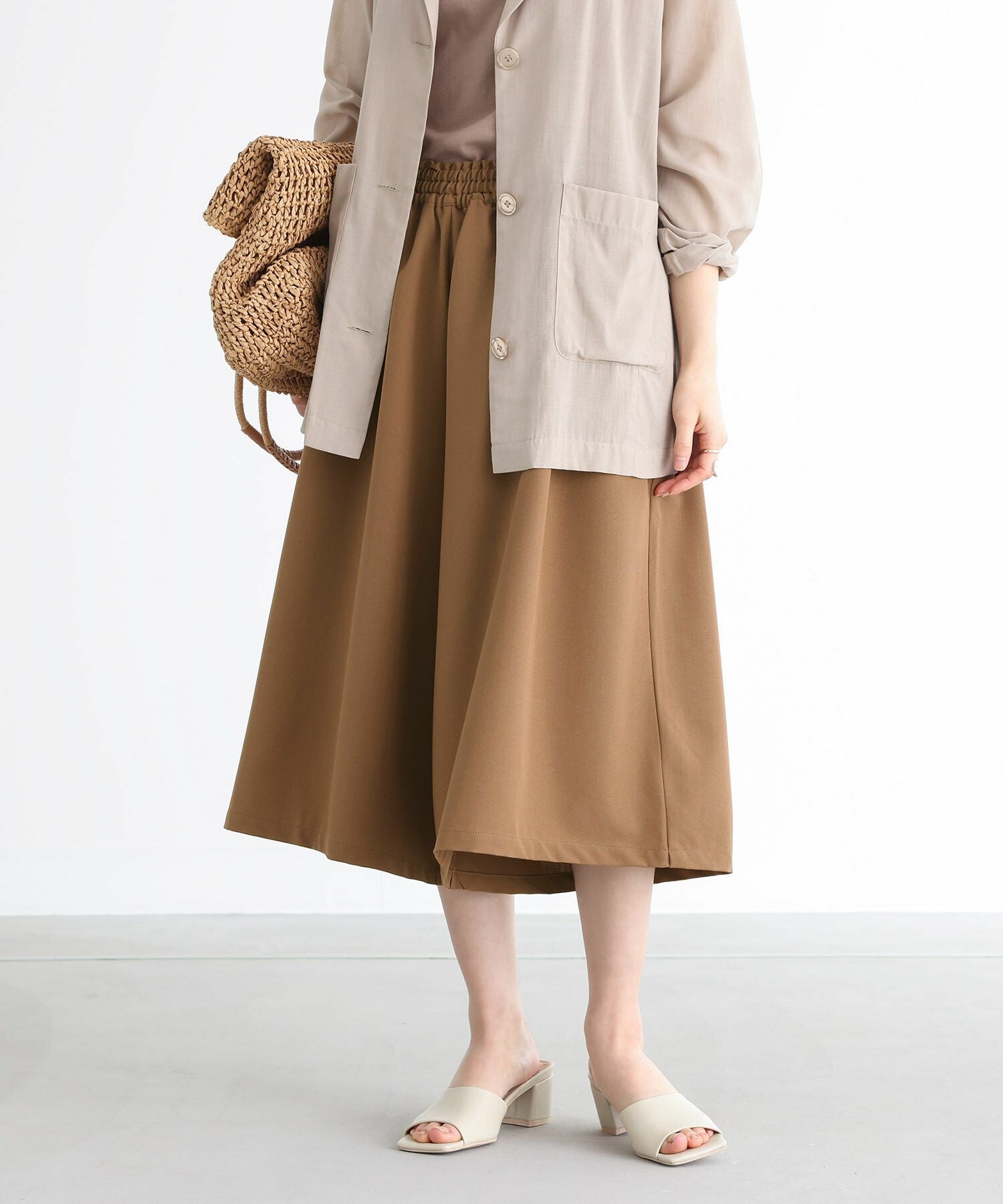 n'OrLABEL大人めガウチョパンツ』