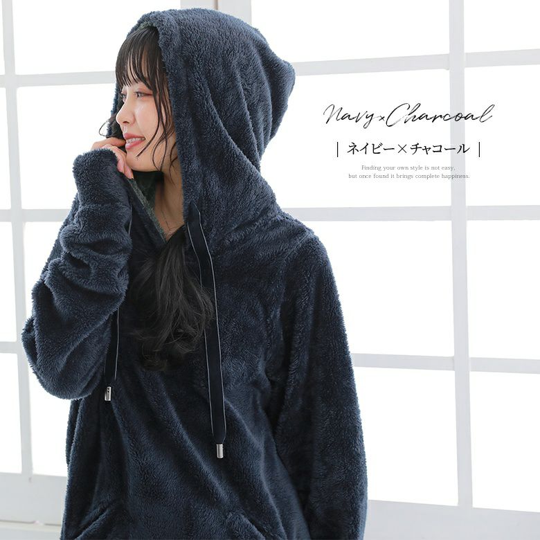 n'OrLABELふわふわボアパーカー』レディースファッション通販サイトの