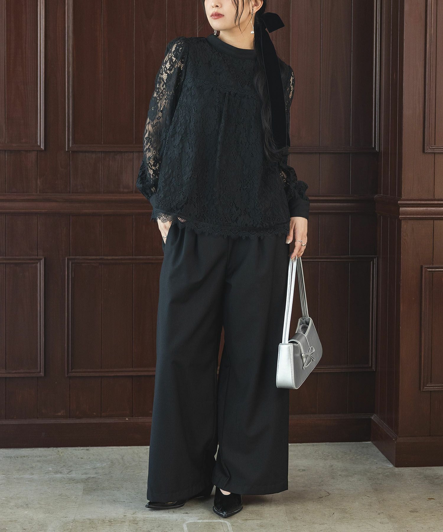 n'OrLABELレースデザインセットアップ』