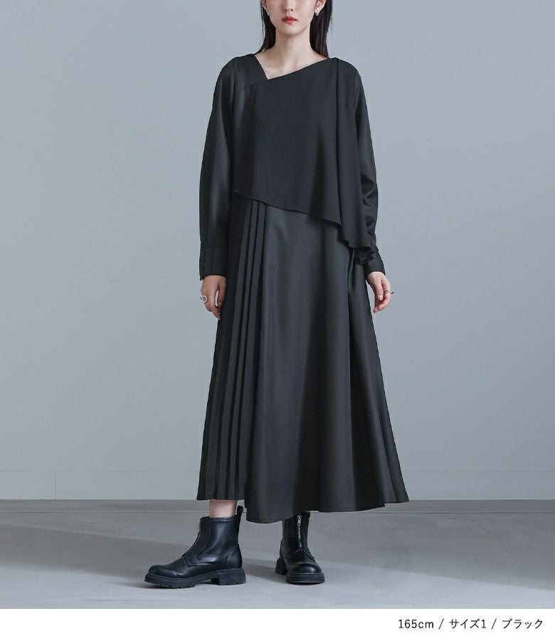 kOhAKUアシメデザインフレアワンピース』レディースファッション通販