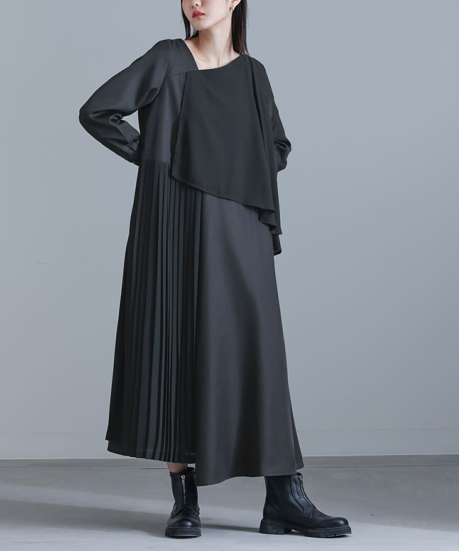 kOhAKUアシメデザインフレアワンピース』レディースファッション通販