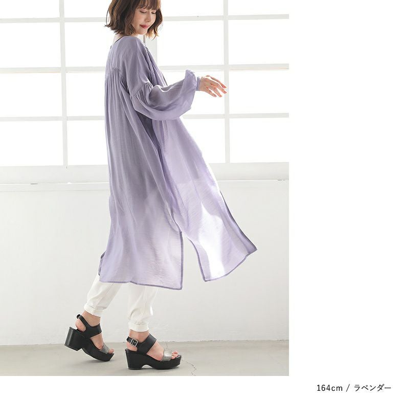アルアバイル購入　シアー素材ロングはおり　新品未使用タグ付き シアースリーブカーディガン|allureville OFFICIAL SITE / ONLINE SHOP