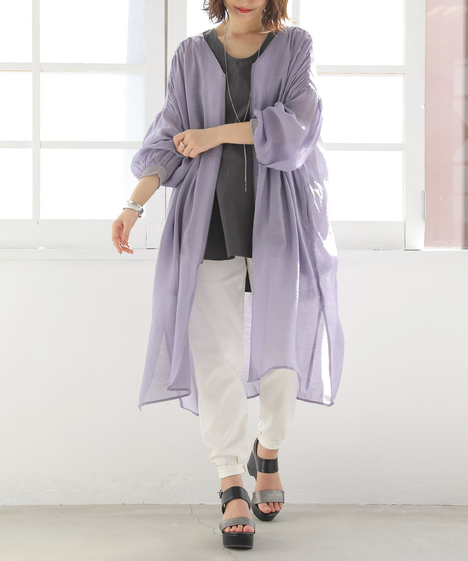 シアーロングカーディガン』