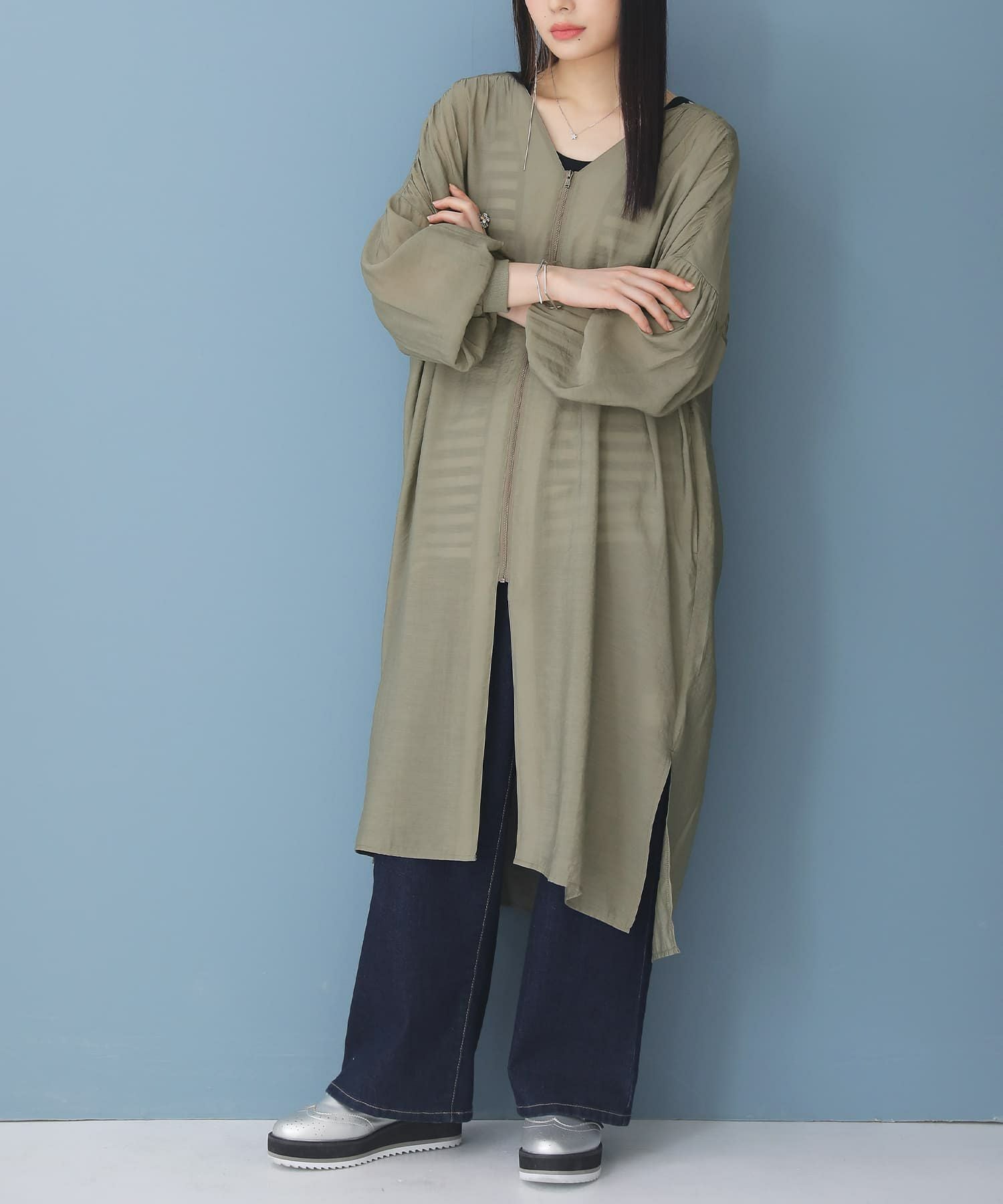 シアーロングカーディガン』