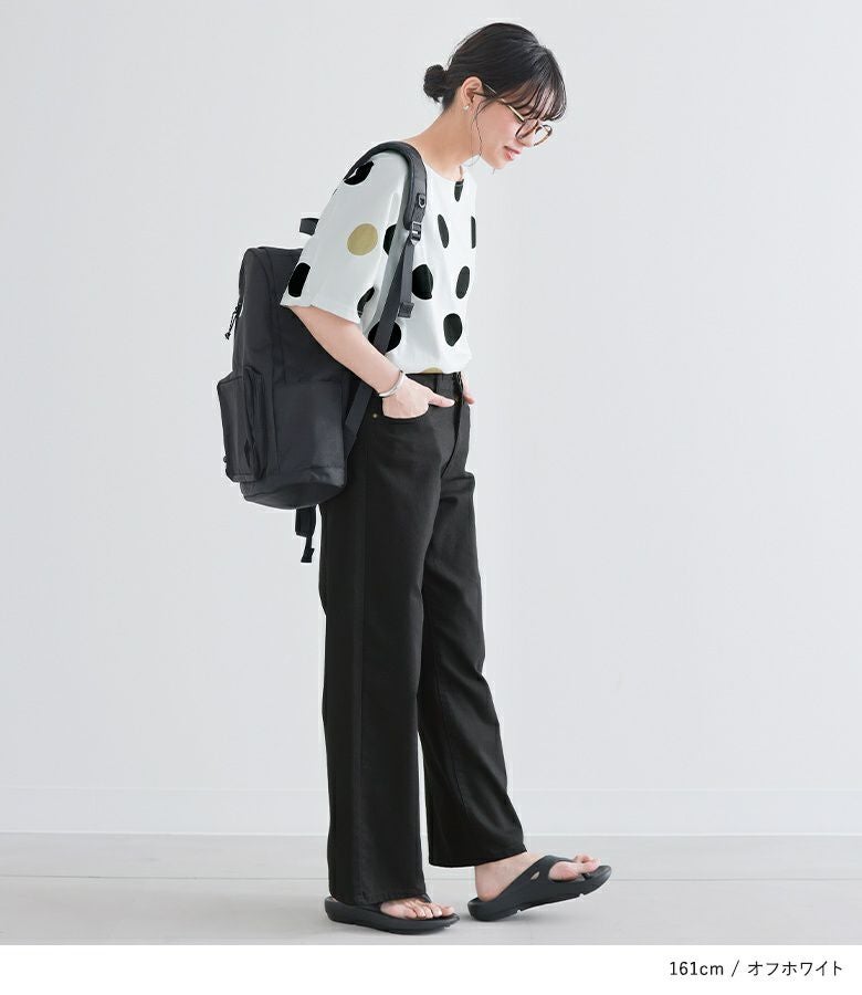 SOOR PLOOM ドット柄 Tシャツ 92cm n'OrLABEL配色ドット柄ドルマンTシャツ』