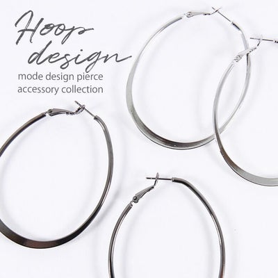 ドロップラインフープピアス