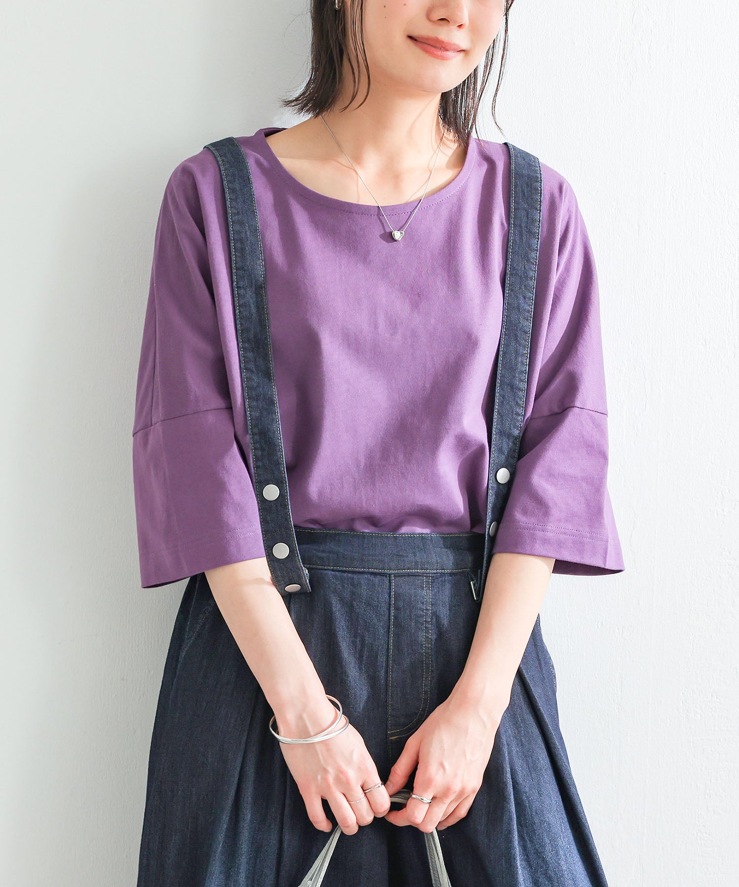 n'OrLABEL汗ジミ防止ゆるっとUネックTシャツ』