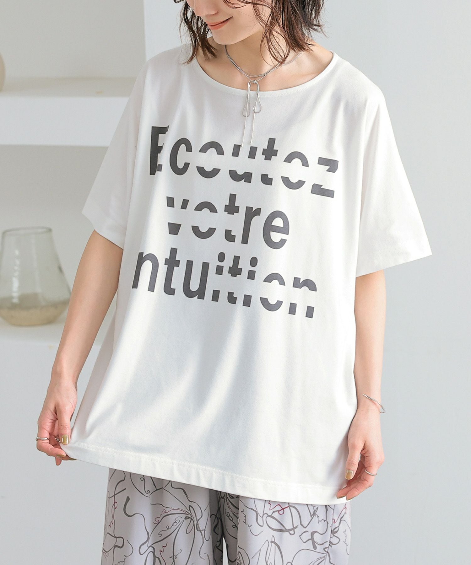 n'OrLABELグラフィカルロゴTシャツ』