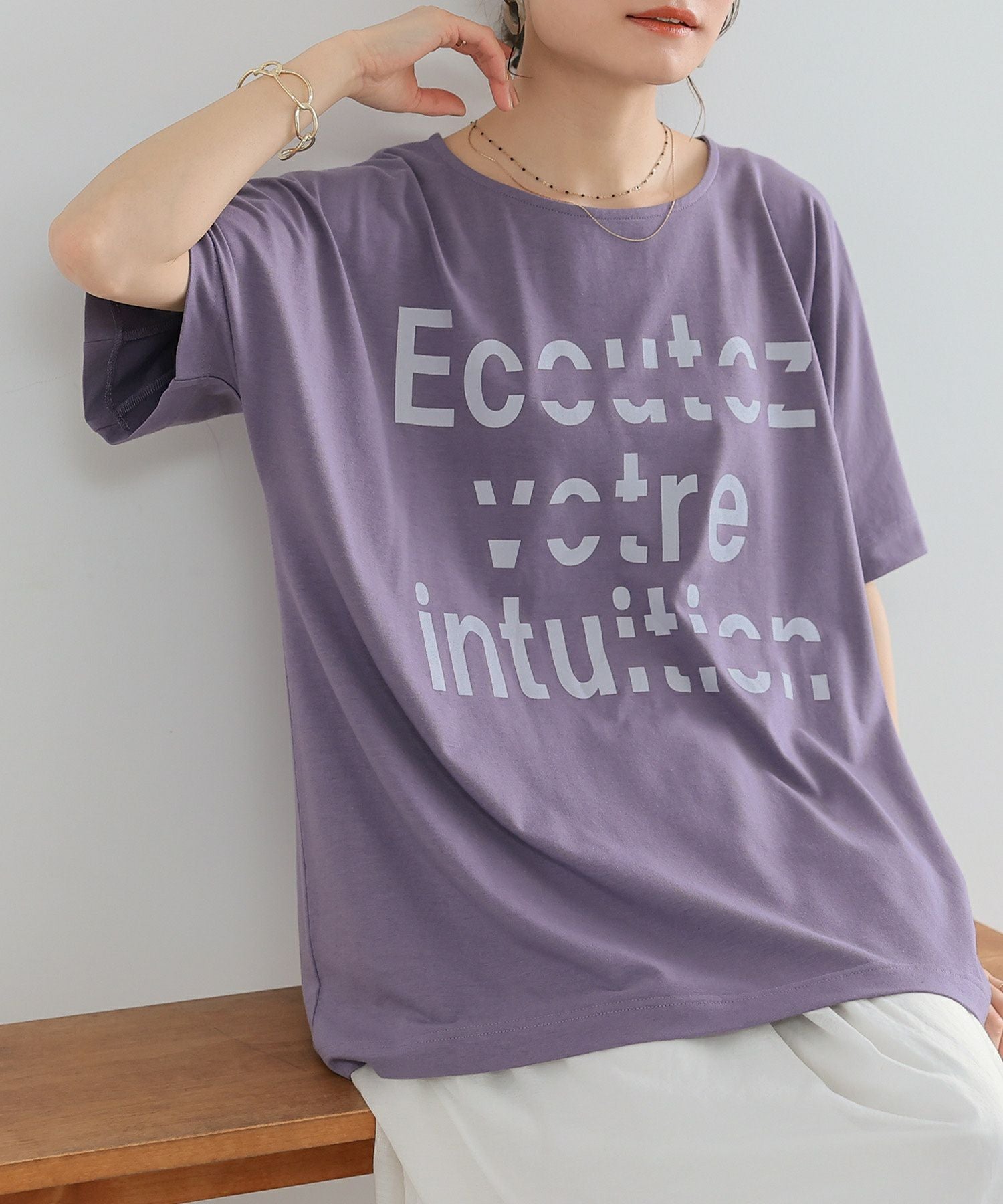 n'OrLABELグラフィカルロゴTシャツ』