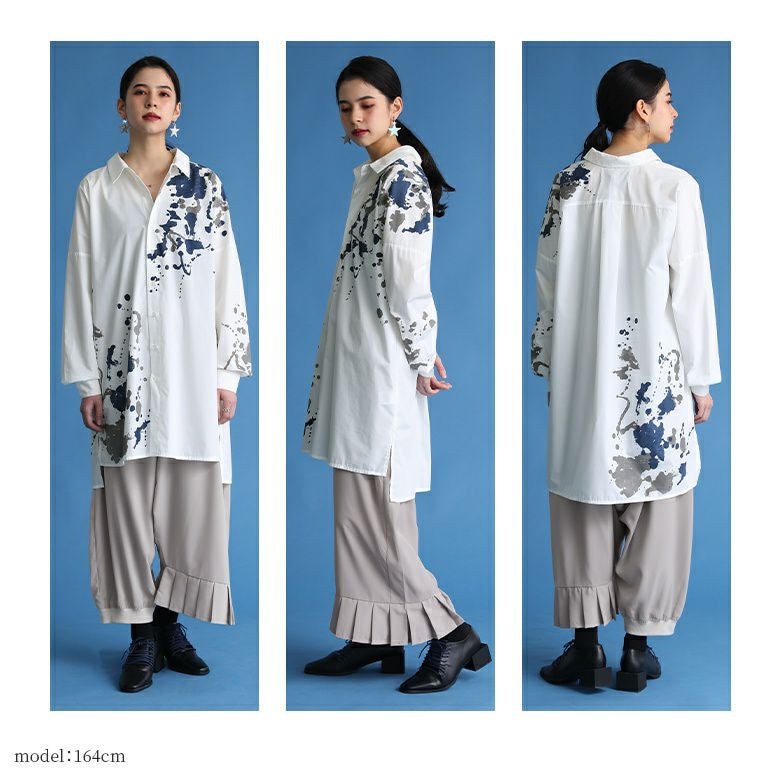 kOhAKU裾アシメデザインサルエルパンツ』