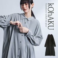 kOhAKU(コハク)アシメピンタックシャツワンピース