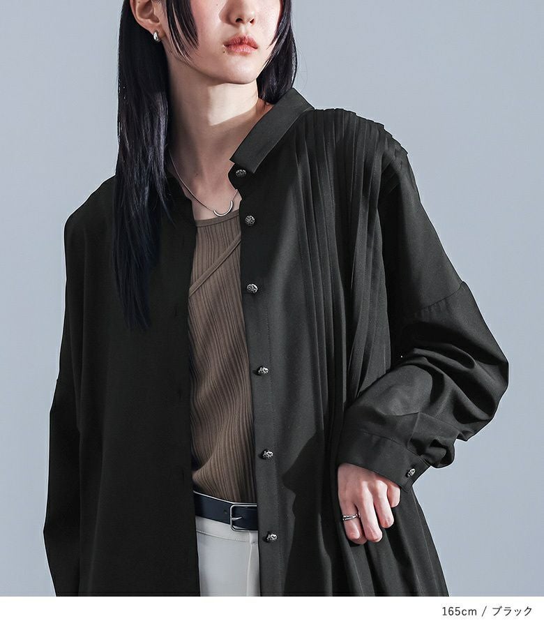 kOhAKUアシメピンタックシャツワンピース』