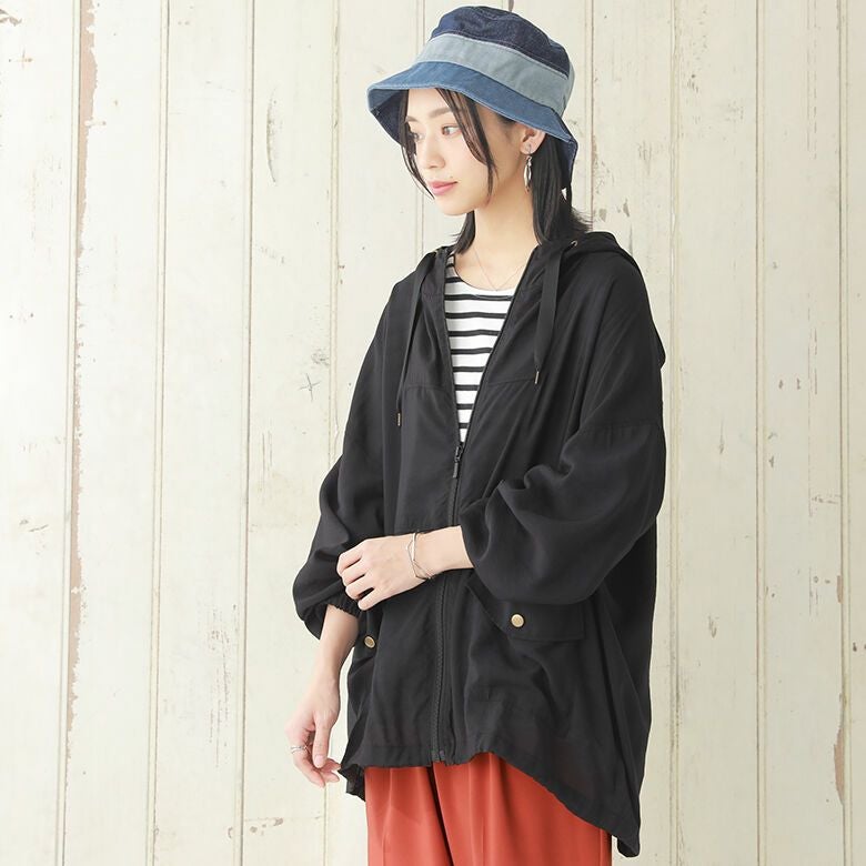 パッチワークデニムバケットハット』