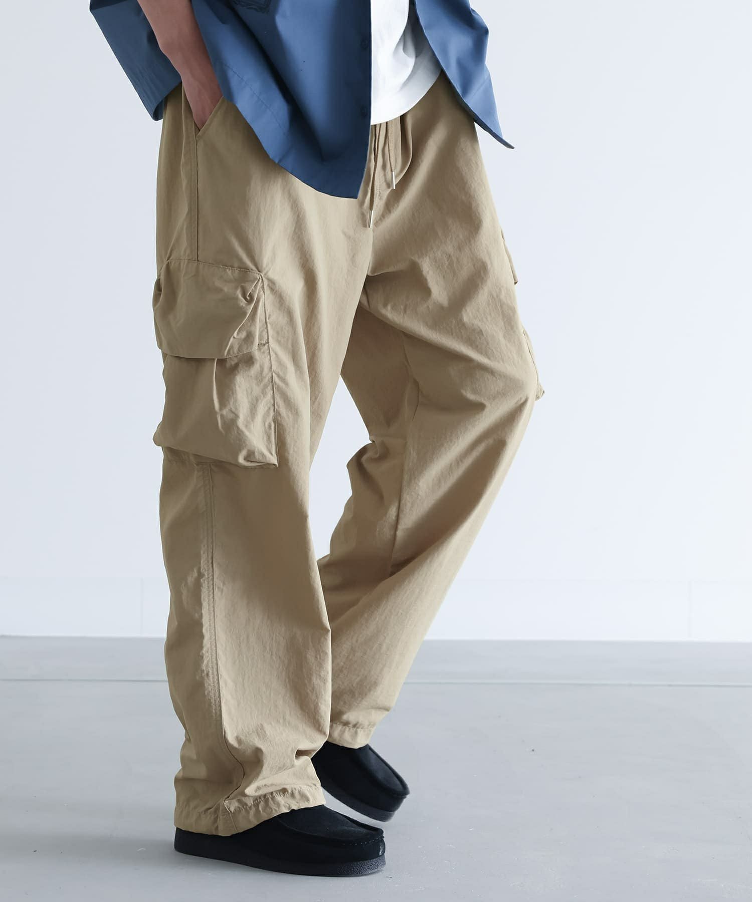 n'OrLABELひんやり冷感ナイロンカーゴパンツ』