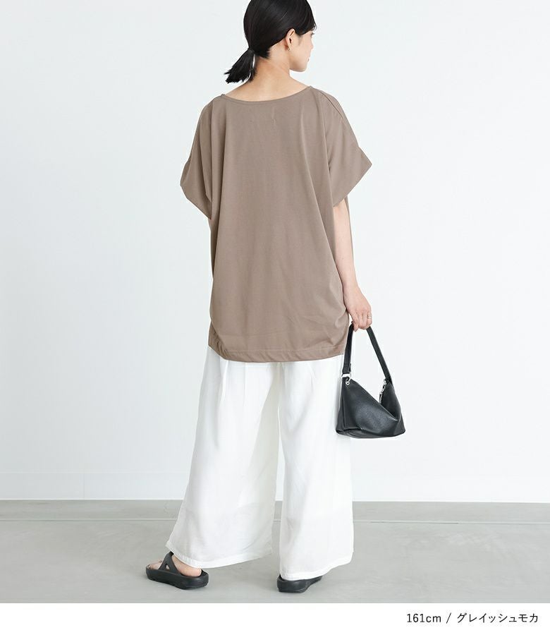 ♡専用出品♡     【グランランターブル】カシュクールフレンチスリーブトップス ボートネックフレンチスリーブニット/le.coeur blanc(ルクールブラン