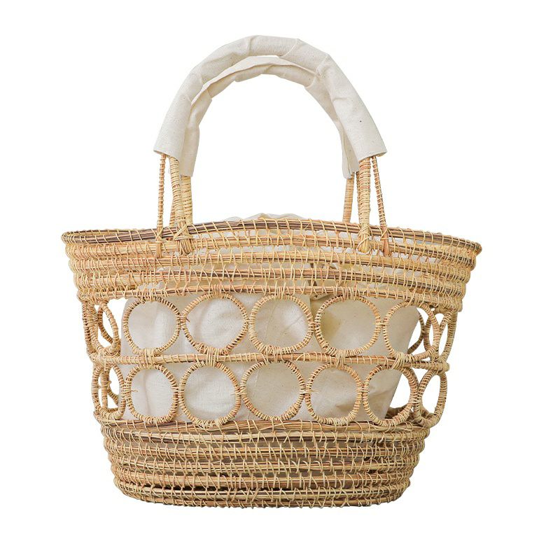 ハンドメイドカゴバッグ』