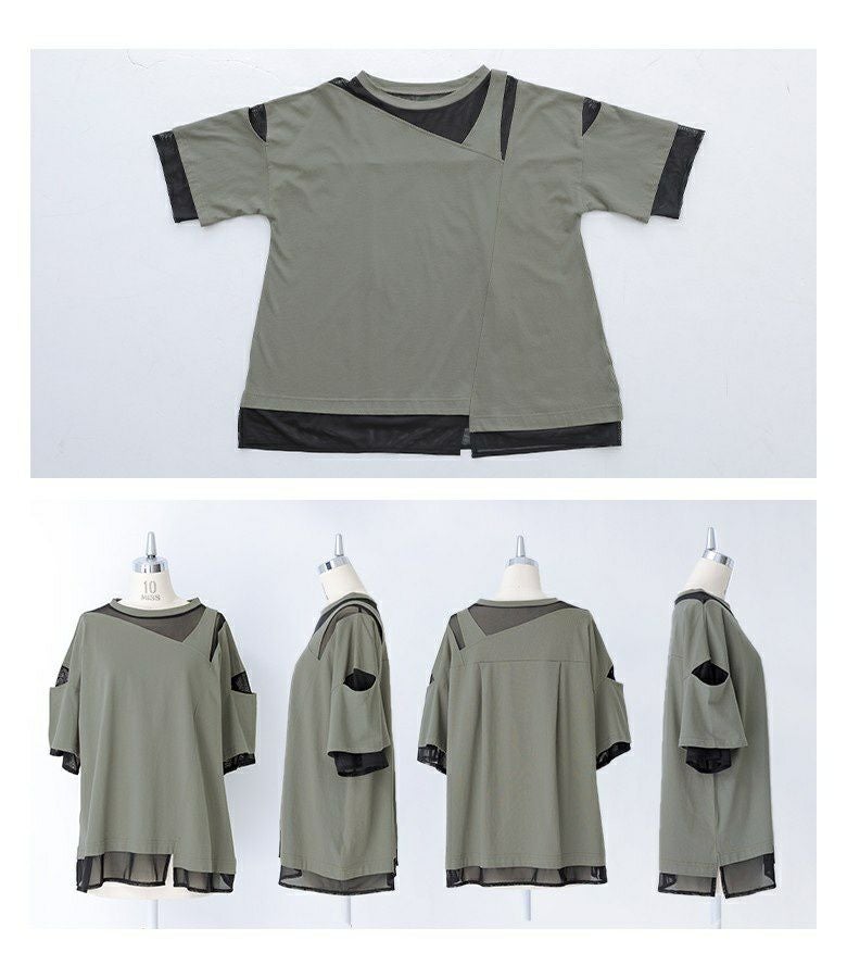 kOhAKUシアードッキング配色Tシャツ』