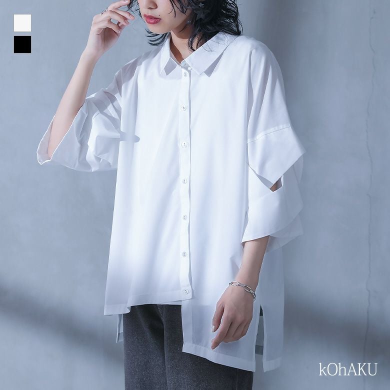 【kohaku】シャツ2点おまとめ kOhAKU変形袖シャツ[品番：MITW0017230]｜osharewalker（オシャレ