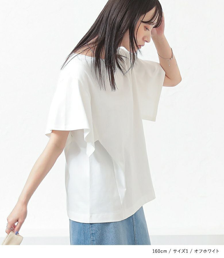 n'OrLABEL汗ジミ防止フレアスリーブTシャツ』