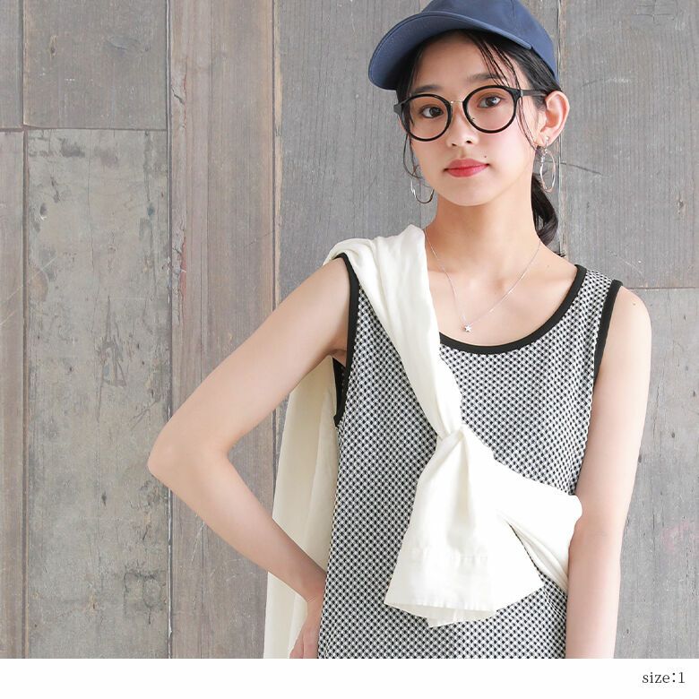 ぽこぽこチェック柄タンクトップ』