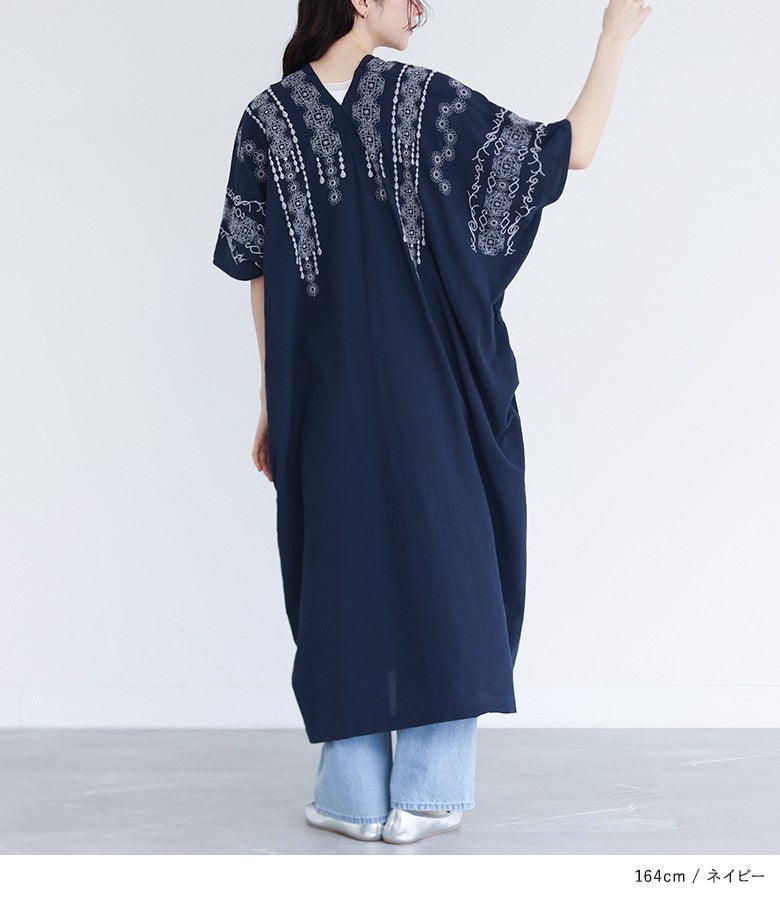 somari imagination刺繍デザインカフタンワンピース』
