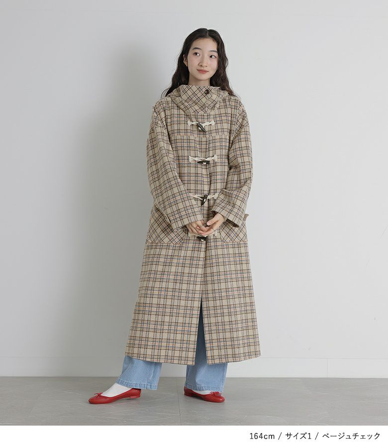 somari imaginationスタンドフードロングダッフルコート』