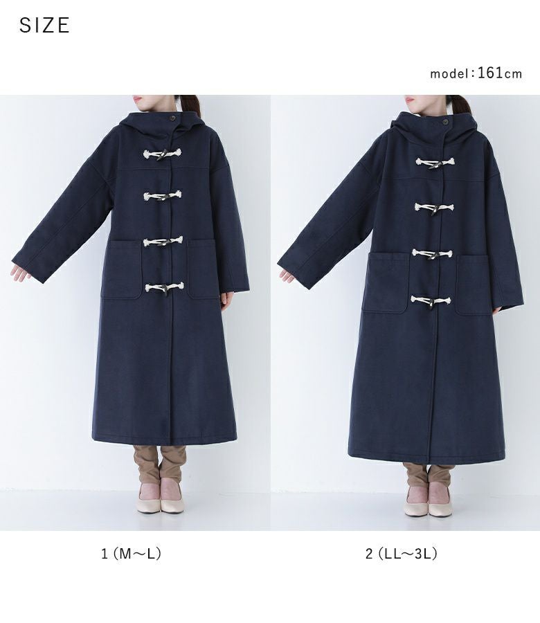 somari imaginationスタンドフードロングダッフルコート』