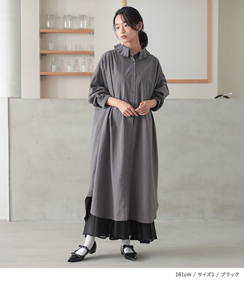 n'OrLABEL裾シフォンフレアペチワンピース』