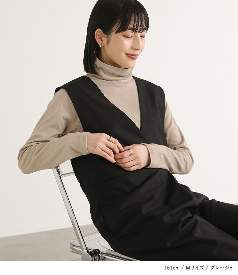 n'OrLABEL吸湿発熱タートルネックロンT』