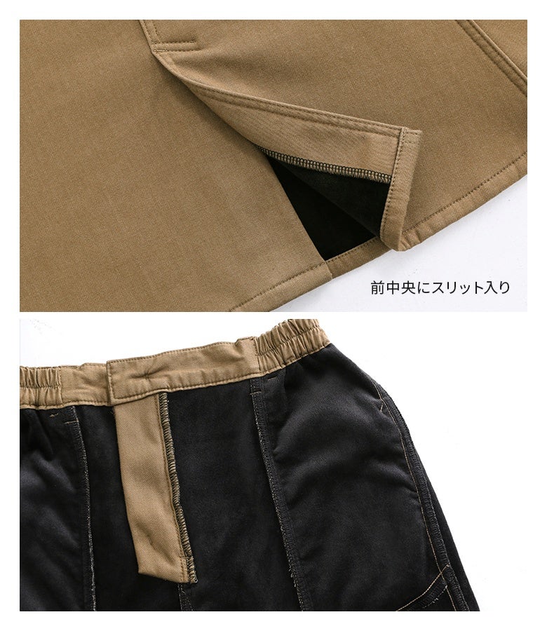 歩きやすさをサポートする前中央のスリットディテール。内側は暖かく滑らかな裏ベロア起毛で包み込み、寒い日も足元まであたたかく快適に過ごせます。