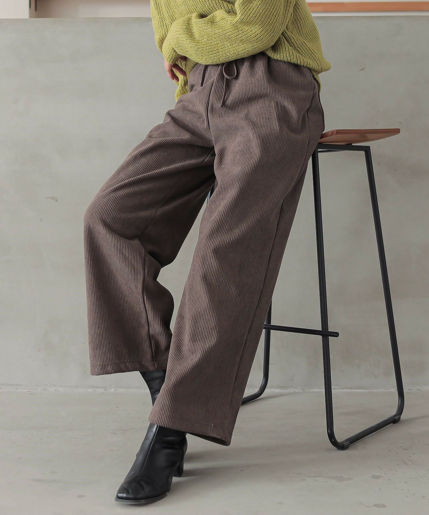 AURALEE コーデュロイ ワイドパンツ AURALEE】 FINX CORDUROY PANTS【determ】 Cropped Shaggy Cardigan