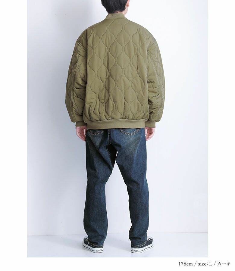 電熱MA-1キルティングブルゾン』