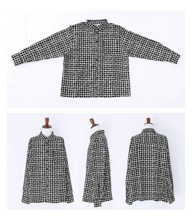 n'OrLABEL格子柄シャツ』