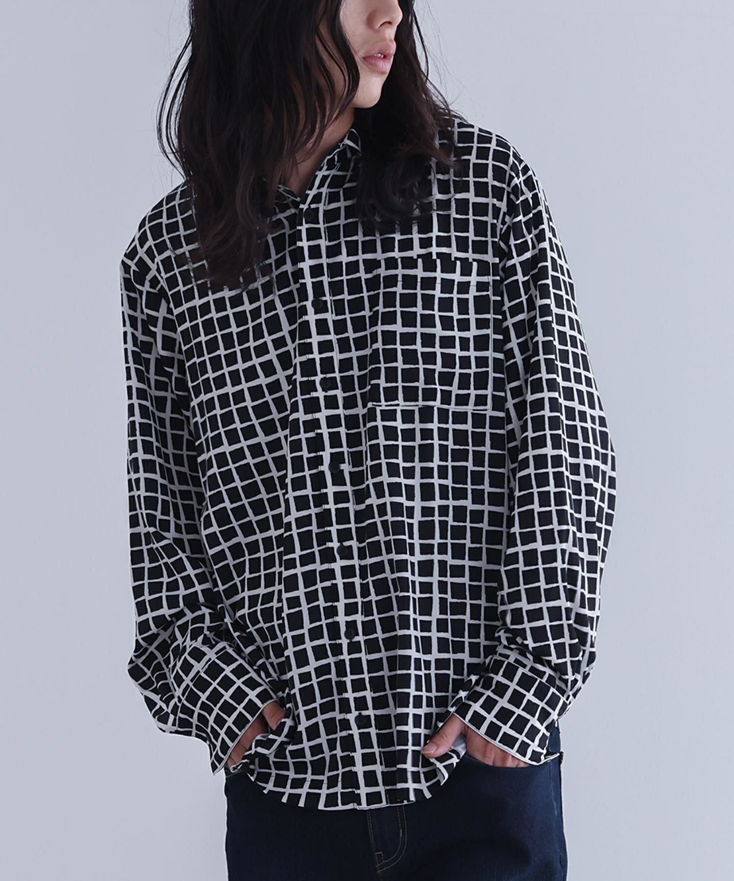 n'OrLABEL格子柄シャツ』