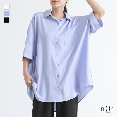 nOrLABEL(ノアールレーベル)ビッグシルエットシャツ