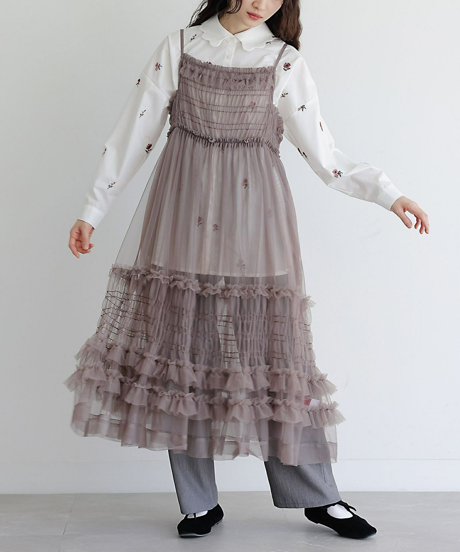 somari imaginationチュールキャミワンピース』