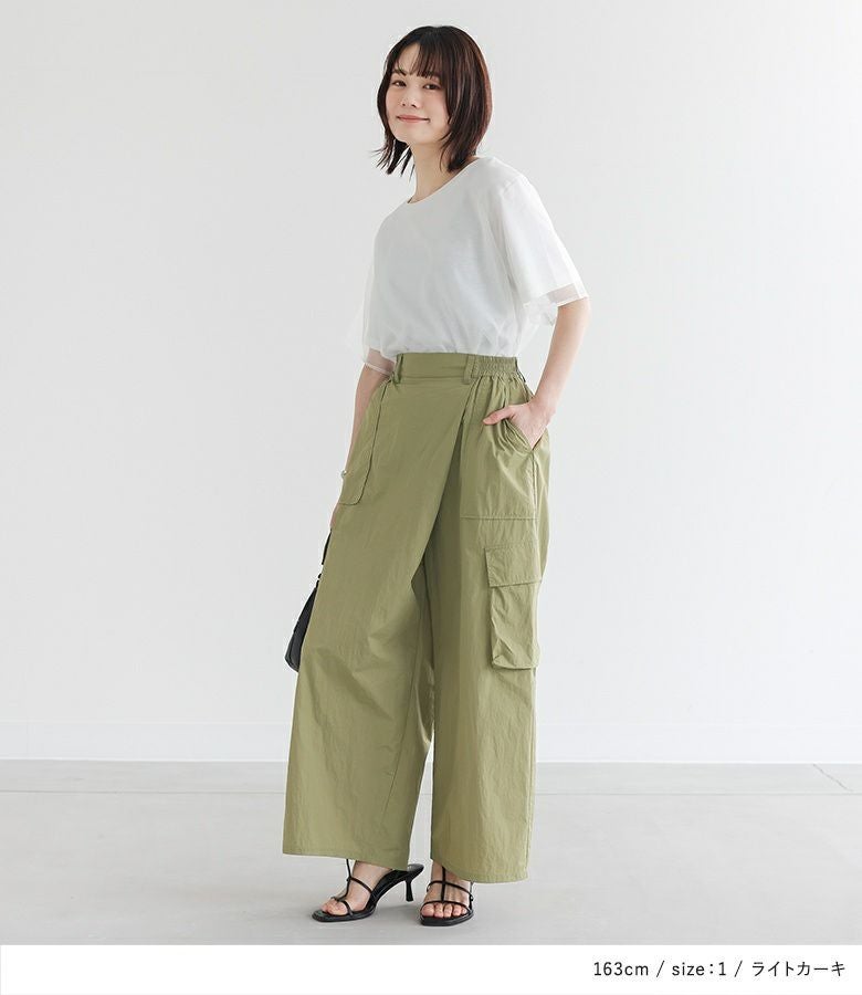 n'OrLABELカシュクールワイドカーゴパンツ』