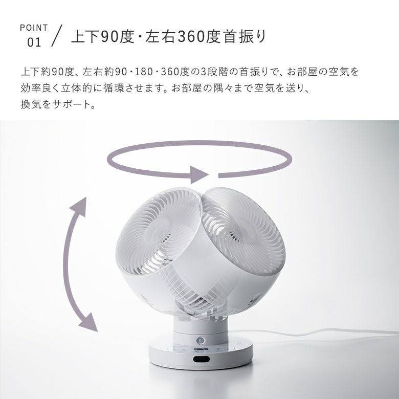 節電センサー付きDCスイングサーキュレーター360』